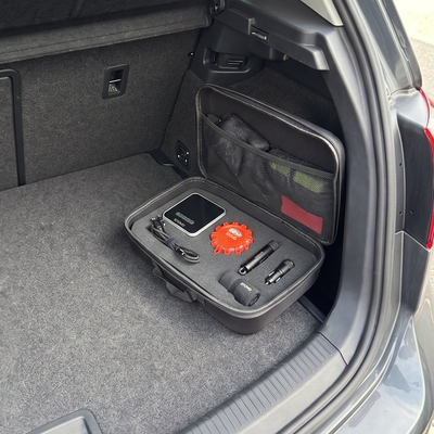 STOVO kit in a car boot